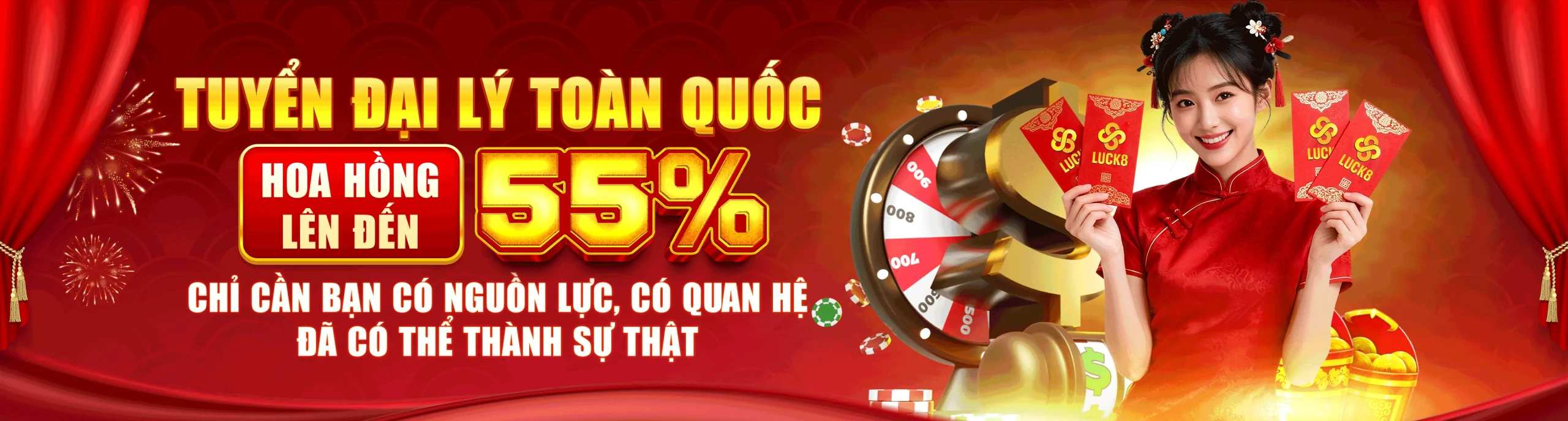 Luck8 banner tuyển đại lý